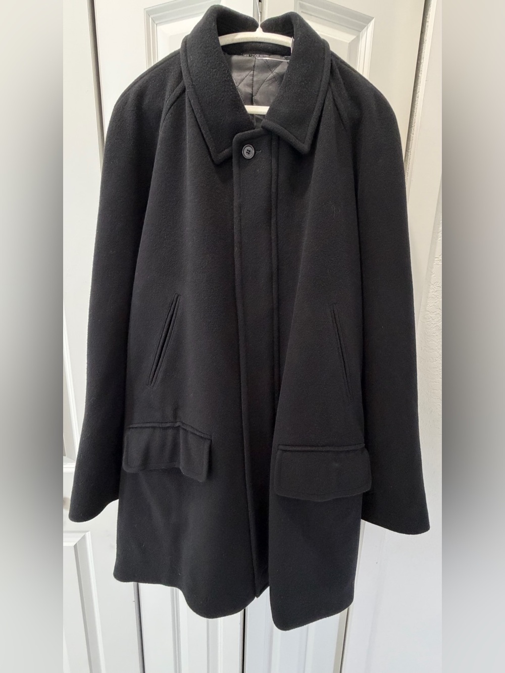 Lauren Ralph Lauren Wool Car Womens Coat Quilted Lining Black XL